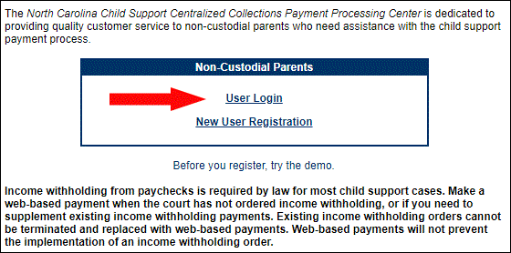 custodial parent log in